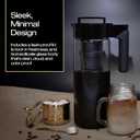 Takeya Glass Cold Brew Coffee Maker for Iced Coffee, Airtight Pitcher, Premium Quality, 2 Quart, Black Lid and Handle
