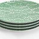TervisHome Melamine Dinner Plates - Set of 4 | Enchanted Garden Collection | Durable Stoneware-like Quality, Dishwasher Safe, Perfect for Indoor and Outdoor Use
