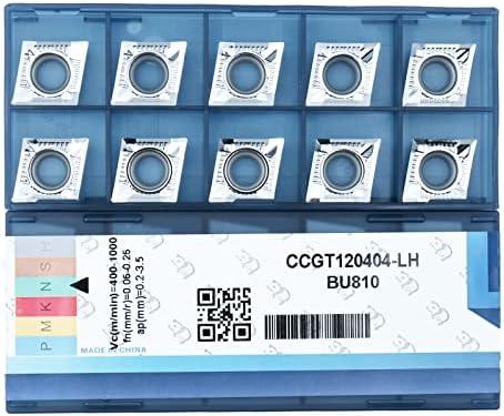 CDBP CCGT431 / CCGT120404 Carbide Inserts for Aluminum - Precision CNC Turning Tool for Non-Ferrous Metals, 10PCS