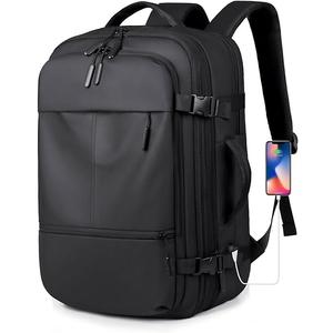 Carry on Travel Backpack for Airplanes, 40L Suitcase Backpack Luggage Business Work Weekender Bag, TSA Laptop Backpack Flight Approved, Expandable Black Travel Backpack for Men Women