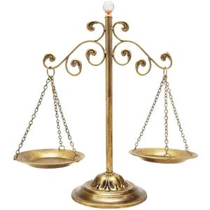 Antique Vintage Libra Jewelry Tower | Fairness Balance Scale | Lawyer Office Dcor | Law Art Vintage Style Sculpture | Unique Gift Ideas for Attorney Law Student Judge Retirement | Bronze