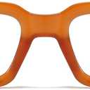 Thick Frame Square Glasses for Women Men Trendy Rectangle Blue Light Glasses Computer Eyeglasses (Brown)