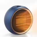 Space Heater for Indoor Use, Portable Electric Heater with 2S Fast Heating & PTC Ceramic, Tip-Over/Overheat Protection, Ultra Quiet Mini Desk Heater for Bedroom, Bathroom, Home Office (Blue)