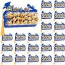 Motiskyy 30 Pack 2026 Graduation Candy Card Class of 2026 Grad Party Favor Supplies Candy Dome Greeting Card with Tassel Chocolate Holder College High School Graduate Gift Box DIY(Blue,Gold)