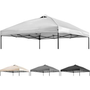 NINAT 10x10ft Canopy Replacement Top Pop Up Tent Cover Roof with Air Vent, Waterproof for Outdoor Garden Patio Pavilion Sun Shade(Top Only) White