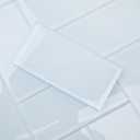 Lovdeco Ice Blue Glass Subway Tile, Light Blue Glass for Bathroom Kitchen Shower Backsplash Wall, 3 x 6 Inches, 4 Sq.Ft.