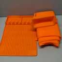 36" Silicone Griddle Mat Cover for Blackstone 36 Inch Griddle Accessories with 16" Spatula Mat & Grease Cup Liner, Food Grade Silicone Grill Cover Full-Edge Protect from Dirt, Rust, Set of 3