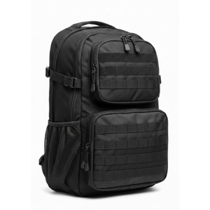 Tactical Backpack Organizer – Black – Multi Pocket Travel EDC Bag – Foldable Utility Storage Pack