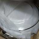 Havawish 8 Pcs 13 Inch Clear Glass Charger Plates with Gold Edge
