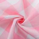 Pink and White Gingham Buffalo Check Checkered Tablecloth - 60" X 102" Rectangle Tablecloth Oblong Polyester Pink Plaid Table Cover Reusable Water Resistant for Spring Valentine Holiday Picnic Dinner