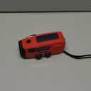 RunningSnail Emergency Hand Crank Radio With LED Flashlight For Emergency, AM/FM NOAA Portable Weather Radio With 2000mAh Power Bank Phone Charger, USB Charged & Solar Power For Camping, Emergency (Red)