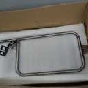 DELSbbq 7646 Cast Iron Grates and 65032 Grill Burner for Weber Q300 Q320 Q3000 Q3200 57060001 586002 Gas Grills, Replacement Parts for Weber 7584, 65032