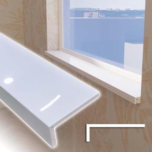 SXSJMY White Window Sill Protector 36 inch Wide, 4 inch Deep Waterproof PVC Window Sills Cover Board, Cuttable Windows Replacement Plate for Decor