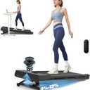 PACEROCKER Walking Pad Treadmill with 12% 9-Level Auto Incline, 450 lbs Capacity Bluetooth Speaker Under Desk Treadmills for Home Hiking, 5 MPH