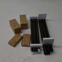 KAMANINA 2 Pack Curtain Rods for Windows 48 to 84 Inch, Antique Bronze Heavy Duty Curtain Rod Adjustable, 7/8 Inch Single Decorative Drapery Rods 32 to 86 Inch(2.6-7.1Ft), Netted Texture Finials