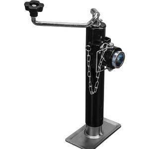 2000 LBS Trailer Jack with 10 Inch Lift Range, Heavy Duty Trailer Jack Black Powder Coated Finish for Boat, Utility and Camping Trailers