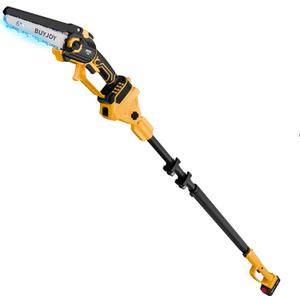 2-in-1 Electric Pole Saws for Tree Trimming, 6 Inch Mini Chainsaw Cordless with Extension Pole