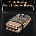 Ufree Close Shave Electric Foil Shavers for Men, 3-Speed Electric Razor, Bald Head Shavers, Face Shaving Beard Trimmer with LCD Display, Gifts for Men