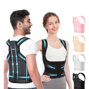 Fit Geno Back Brace Posture Corrector for Women and Men, Shoulder Straightener, Adjustable Full Back Support, Upper and Lower Back Pain Relief - Scoliosis, Hunchback, Hump, Thoracic, Spine Corrector