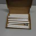 uxcell Drawer Slides, 6Set 235mm - Plastic Drawer Rails with Screw, Side Mounted Grooved Guide Rail for Cabinet Bedside Table Wardrobe Dresser (White)