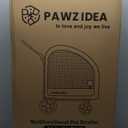 PAWZIDEA Pet Stroller 4 in 1, Dog Strollers for Small/Medium Dogs/Cats with Detachable Carrier NO-Zip Canopy, Seatbelt Puppy Car Seat Combo, Foldable & Lightweight Jogger Cat Strollers, Storage Basket (Black Warrior, Jogger Wheels)