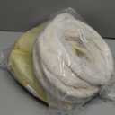 EHEYCIGA Cat Tunnel Bed for Indoor Cats, Cute Cat Donut Toy Tunnel for Small Large Cats with Washable Circle Cushion, Peekaboo Pet Cave Play Tunnel for Kitten, Puppy, Rabbit (Beige)