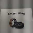 Smart Ring for Women Men Fitness Ring with Heart Rate, Blood Oxygen, Blood Pressure, Sleep Tracker, Step Tracker, IP68 Waterproof Health Ring for iOS & Android,No Subscription Fee (Black, 13#)