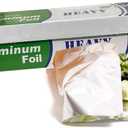Heavy Duty Super Aluminum Foil | Heavier Than Standard | Commercial Grade & Thick Foil Wrap for Food Service Industry | Strong Silver Foil, 18 inches by 500 Feet Long (1 Box)