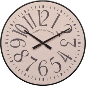 La Crosse Clock 404-3053 21-inch Alice Analog Quartz Wall Clock
