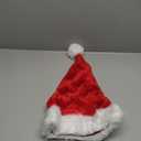 RJVW Christmas Santa Hat for Adults, Thicken Soft Velvet Comfort Classic Santa Claus Hat for New Year Party Headwear Holiday (Red,1 Pack)