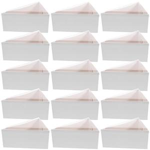 Kichvoe Triangle Cake Slice Boxes 50 Pack Paper Cake Box for Birthday Party Dessert Packaging and Storage 5.35X3.34X2.36 Inch Disposable Slices Packaging