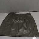 Womens Fuax Leather Skirt High Waisted Bodycon Pencil Mini Skirts with Shorts Large