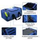 Primacare KB-4135-B First Responder Bag for Trauma, 21"x12"x9", Professional Compartment Kit Carrier for Emergency Medical Supplies, Blue