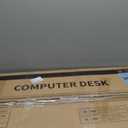 ODK 48 Inches Computer Desk for Small Spaces, Study Table for Home Office, Writing Desk with Headphone Hooks, Black