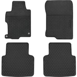 Car Rubber Floor Mat for Honda Accord 9th Generation 2017-2016-2015-2014-2013 Custom Fit Full Black Auto Liner Mats All Weather Protection Heavy Duty Odorless