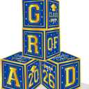 Graduation Decorations 2026 - Pack of 4, Grad Boxes with Letters 2026, Graduation Balloon Boxes, Balloons Boxes with Letters | Grad Party Decorations Class of 2026, Graduation Party Supplies, KatchOn