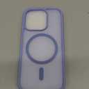 SUPFINE Magnetic for iPhone 15 Pro Case (Compatible with MagSafe) (Military Grade Drop Protection) Translucent Matte Shockproof with Anti-Fingerprint Phone Case, Blue Purple