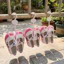 LIOOBO 15 Shoe Display Hangers, 15 Piece, Plastic, White for Setup