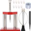 Watch Repair Tools, Watch Hand Removal & Fitting, Professional Watchmaker Tool Kit for Adults, Unisex, Modern Style, Red Dial & Band, 40mm Case, Not Water Resistant