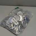 300 Pcs 58mm/2.28 inch Button Maker Supplies, 58mm Button Supplies Parts, (Approx. 2.25 inch) Round Badge Blank Button Pins, Includes Metal Pin Back Cover, Metal Cover, Clear Film