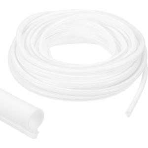 PATIKIL Window Weather Stripping Door Seal, 3/8" Wide Bulb Bubble Kerf Mount Silicone Rubber Weatherstrip Seal for Door Frame Window (10 m/33 ft, White)