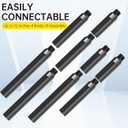 Angle Grinder Attachments Kit with 3 Extension Rods (5.5"/4"/3"), 4 Sets Flange Nut Assemblies & 2 Spanner Wrench - 5/8"-11 Thread Compatible with DeWalt Milwaukee Makita Bosch Grinder Accessories