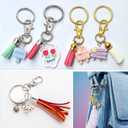 60PCS Keychain Making Supplies, Lobster Claw Clasp with Key Rings, Keychain Making kit Including 30PCS Keychain Clip Hooks and 30PCS Key Chain Rings for Crafts