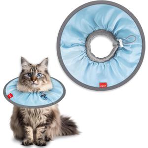 Agape Comfortable Cat Cone - Lightweight Soft Recovery Collar for Cats After Surgery - Protective E-Collar for Small, Medium, and Large Cats - Stops Licking & Scratching - Wound Care