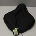 Zacro Bike Seat Cushion - Gel Padded Bike Seat Cover for Men Women Comfort, Extra Soft Exercise Bicycle Seat Compatible with Peloton, Outdoor & Indoor Bike Saddles (Black)