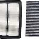 CA12551 CF12552 Engine and Cabin Air Filter Compatible with Nissan Altima 2019 2020 2021 2022