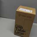 Yarra-Decor Bedside Lamp with USB Port - Touch Control Table Lamp for Bedroom 3 Way Dimmable Nightstand Lamp with Round Pink Fabric Shade for Living Room, Dorm, Home Office (LED Bulb Included)