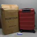 Romtour 3 Piece Luggage Set 20 Inch Carry On Suitcase with Spinner Wheels, PC Hard Shell TSA Lock, Expandable & Fully Lined Interior, Airline Approved