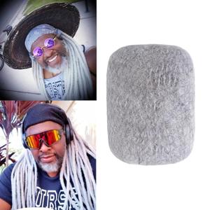 Afro Kinky Bulk Human Hair For Dreadlock Extensions, Repair Locs, 30g/pack Afro Kinky-curly Human Hair Bundles (10Inch, 1Pack, #Grey)