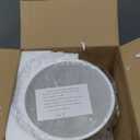 Matte White Round Compact Trash Can Mini, 2 Gallons / 7.5L Garbage Bin, Tiny Wastebasket for Bathrooms, Office, Under Desk, Bedroom, Laundry Room, Kitchen, Kids Room, and Dorm